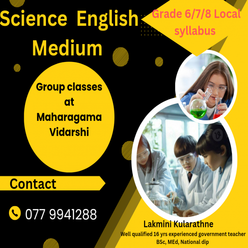 Science English medium