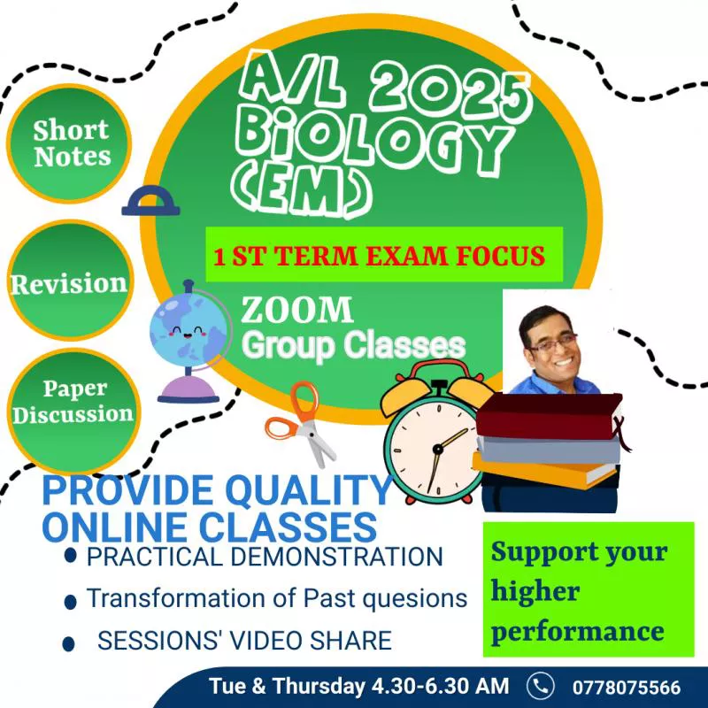 ZOOM Bio (pure) English Medium Group classes