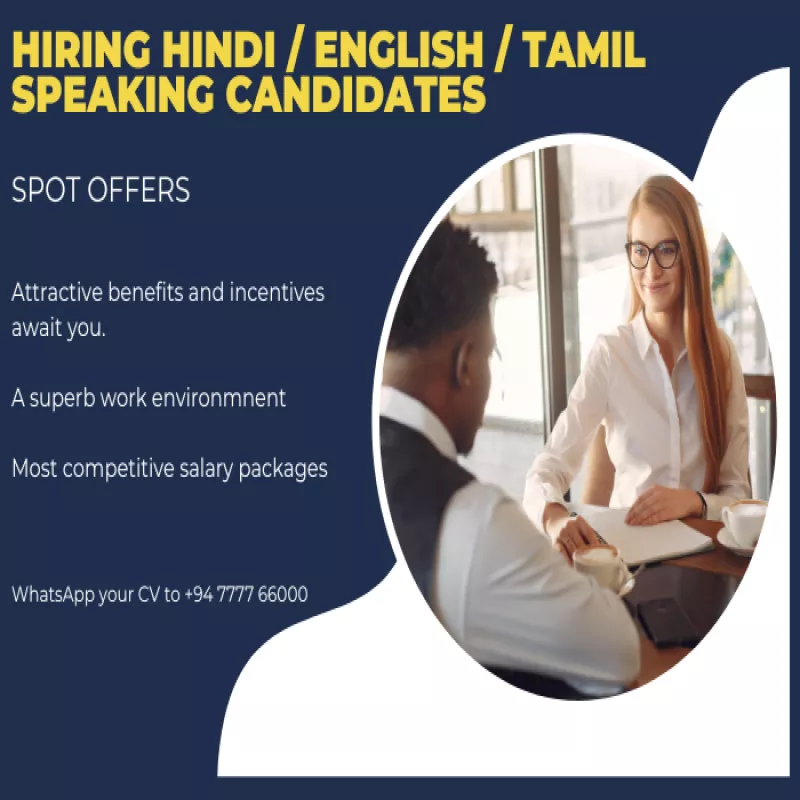 Call Center Executive - Sales-(Hindi/English/Tamil/Telegu)