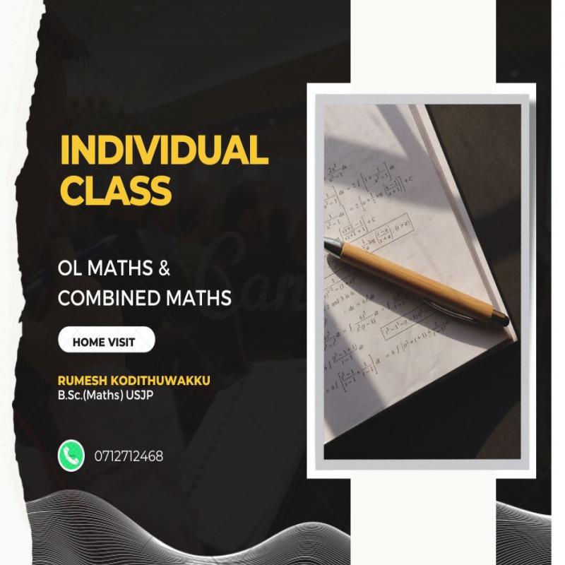 MATHS INDIVIDUal CLASS