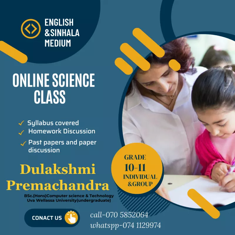 Science Sinhala and English Meedium