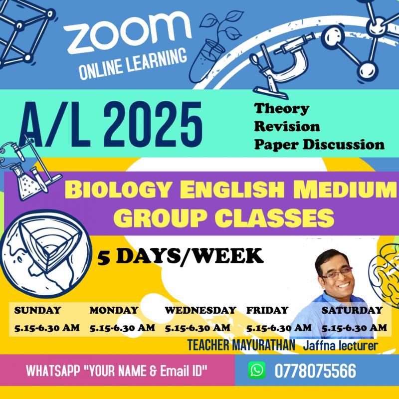 Online Biology EM group 5classes per week