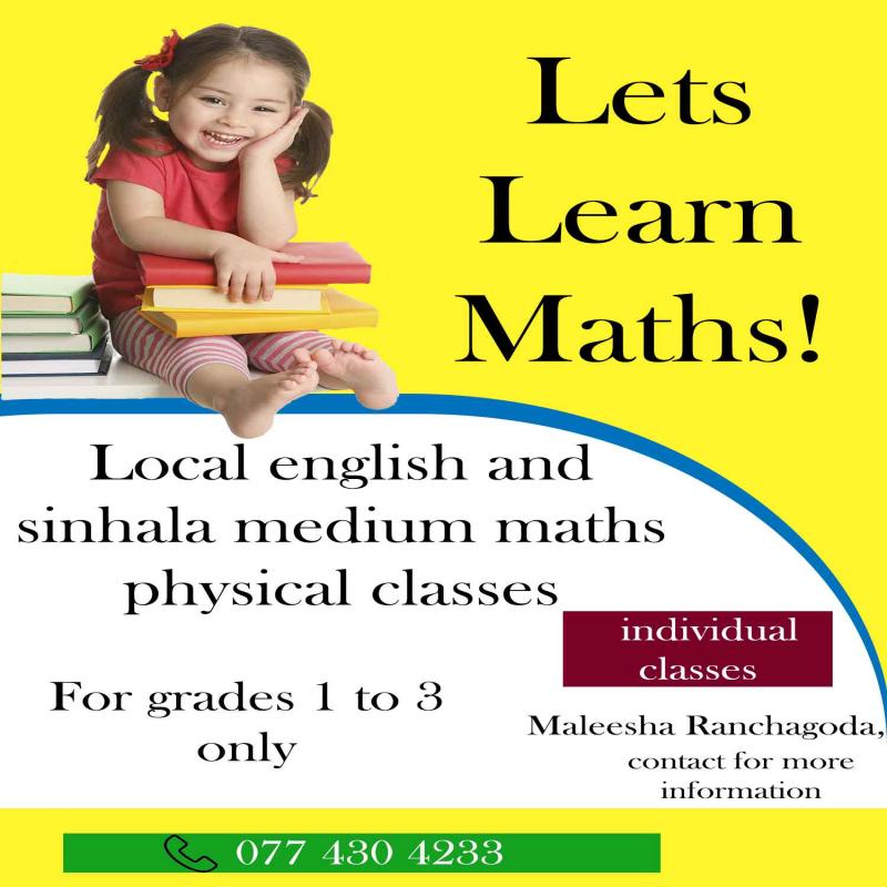 maths class for grade 1 to 3