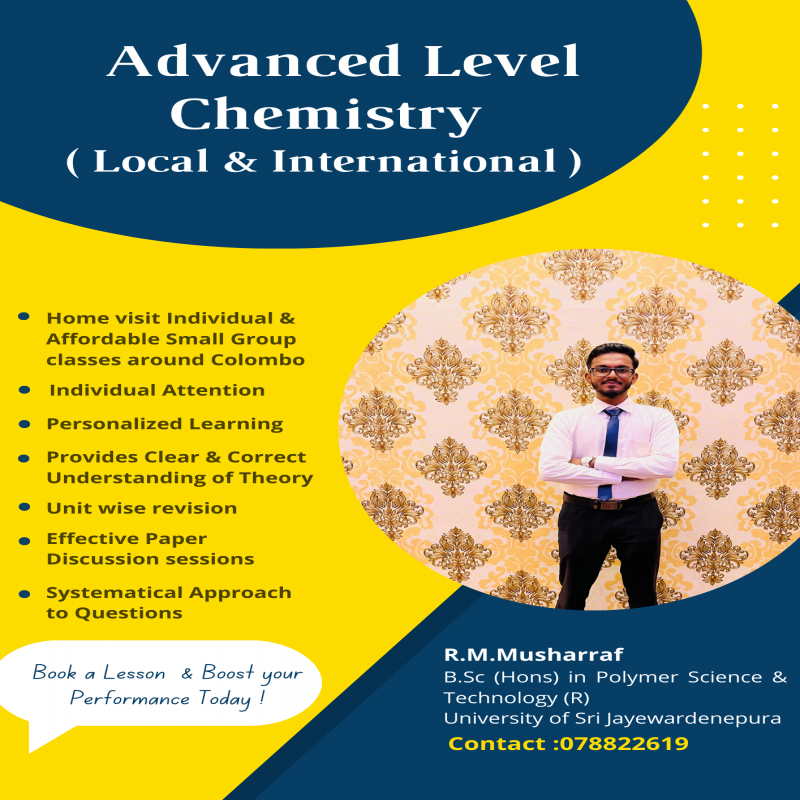 A/L Chemistry classes in Colombo