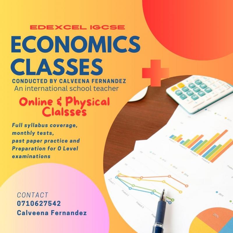 Edexcel IGCSE Economics Classes (Online and Physical)