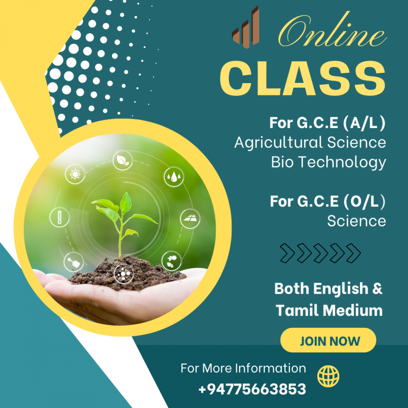 For G.C.E (A/L) Agricultural Science  Bio Technology  For G.C.E (O/L)