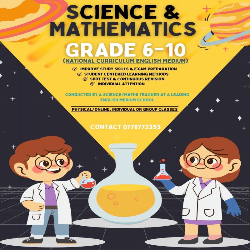 Science and Mathematics English Medium for Grades 6-10