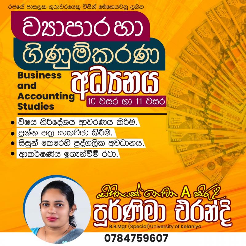 Business and Accounting Studies - O/L