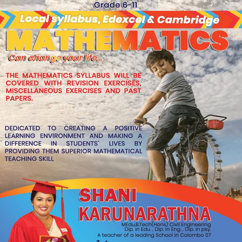 Mathematics Classes - Grade 6-11  - English medium