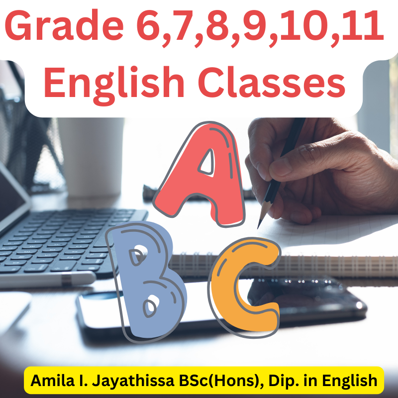 ▲Grade 6,7,8,9,10,11 English Classes - G.C.E O/L - ඉංග්‍රීසි පන්ති▲