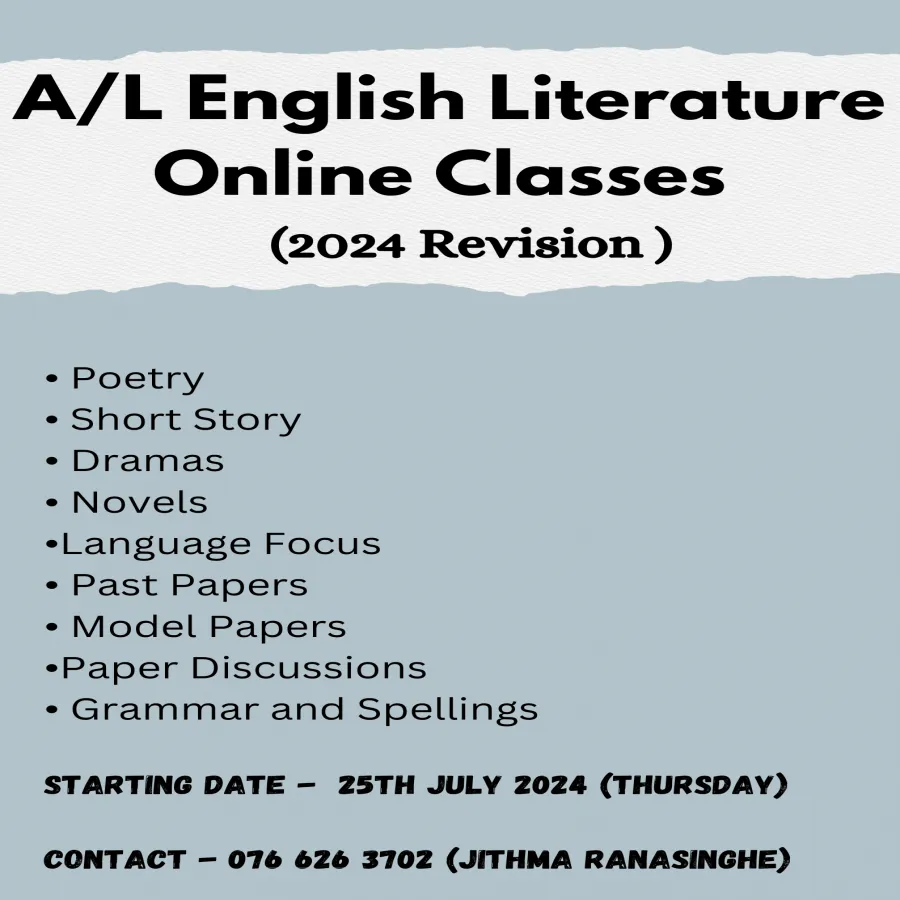 AL REVISION ENGLISH LITERATURE (2024)