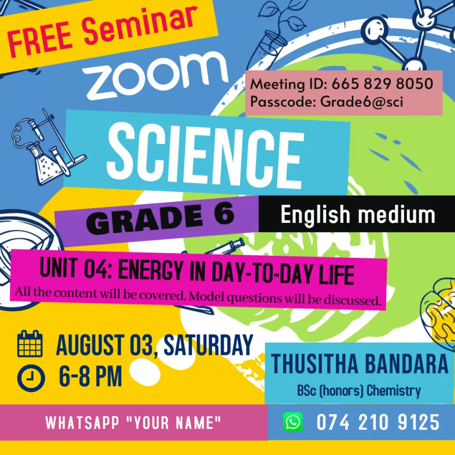 Grade 6 Science Unit 4 Seminar