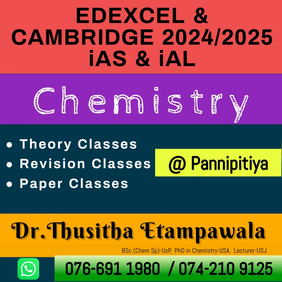 #edexcel #cambridge AS and AL chemistry tuition - online and physical