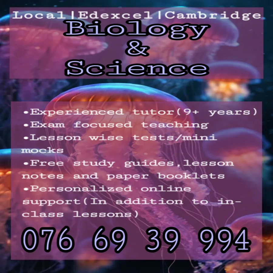Biology and Science Edexcel,CIE and Local