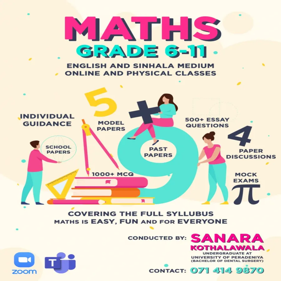 English Medium Maths Classes for grades 6-11