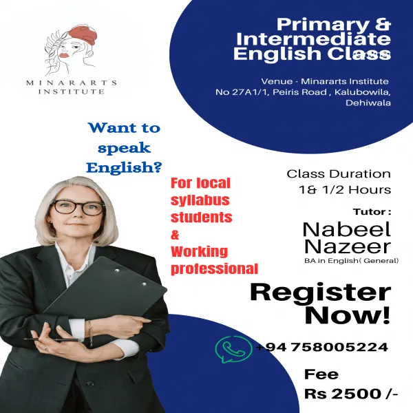English Classes (Gr 03-09) & working professionals