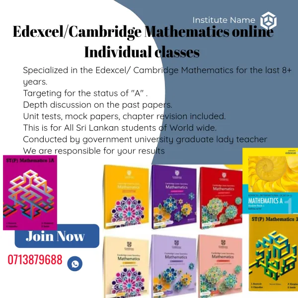 Edexcel cambridge mathematics classes available for grade 6-IL