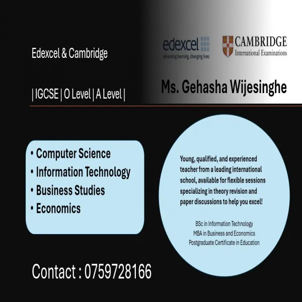 Computer Science | Information Technology | Business Studies | Econ