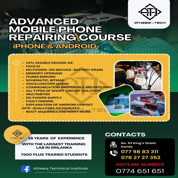 Mobile phone repairing advance course