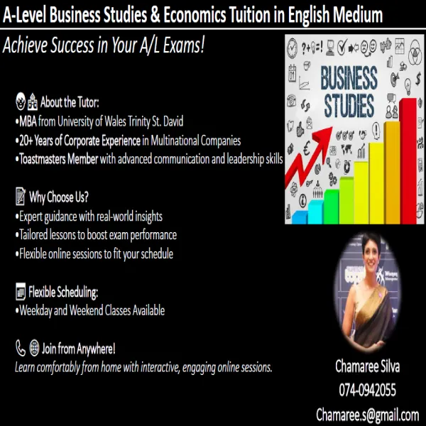 A/L Business Studies Local & International in English Medium