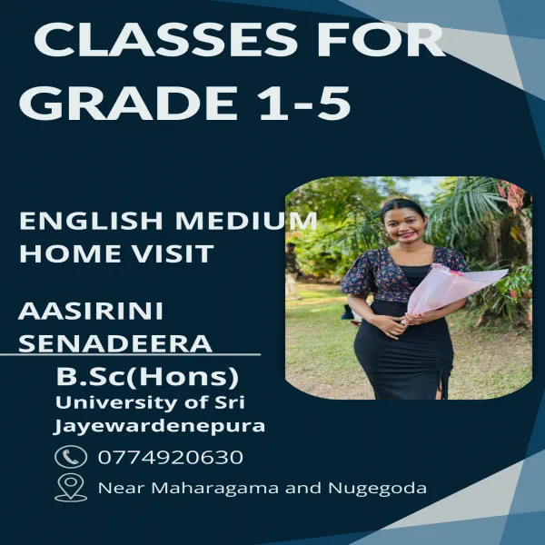English Medium Classes for Primary Students (Grade 1-5)