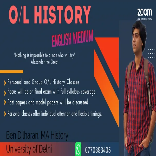 History English medium online