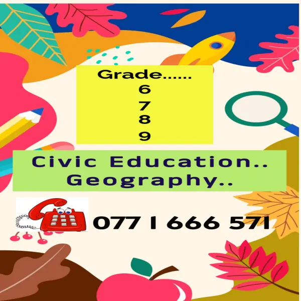 Grade 6/7/8/9 - Civics and Geography