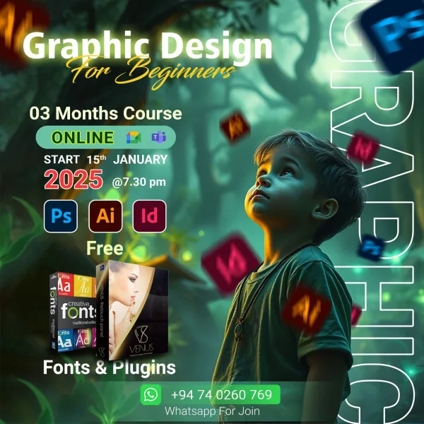 ADOBE PHOTOSHOP , INDESIGN AND ILLUSTRATOR COURSE