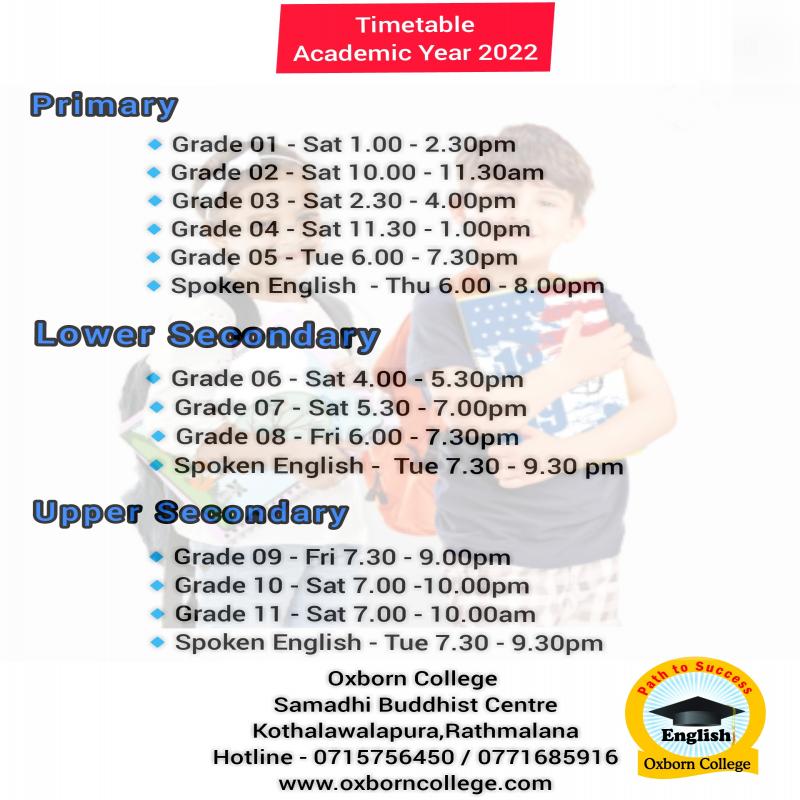 English Language - Grade 1 - O/L