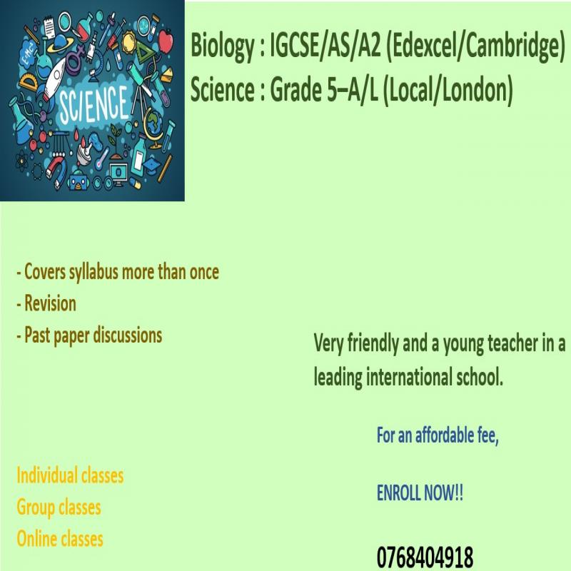 Biology/Science Classes