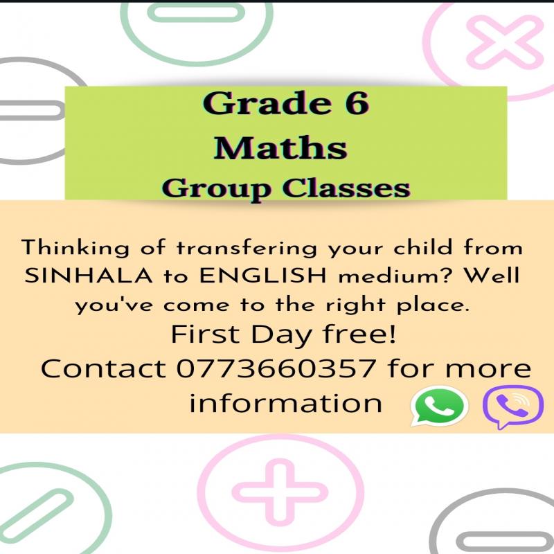Maths Englsih Medium