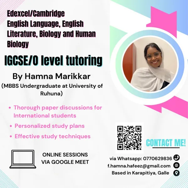 (International) O-level tuition classes