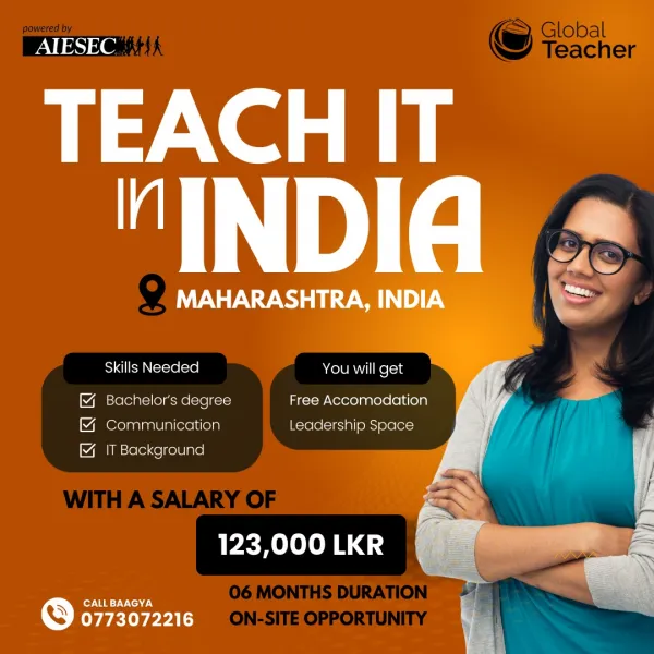 IT Teaching Job in India – Paid with Free Accommodation