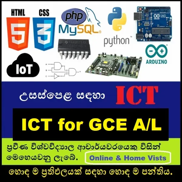ICT for GCE A/L  (Home visits available)