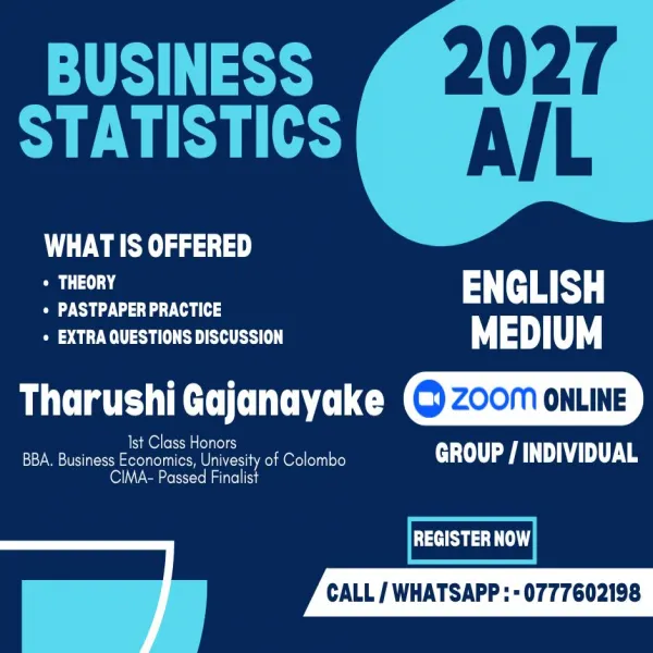 A/L Business Statistics - English Medium