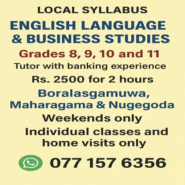 English Language and Business Studies Classes