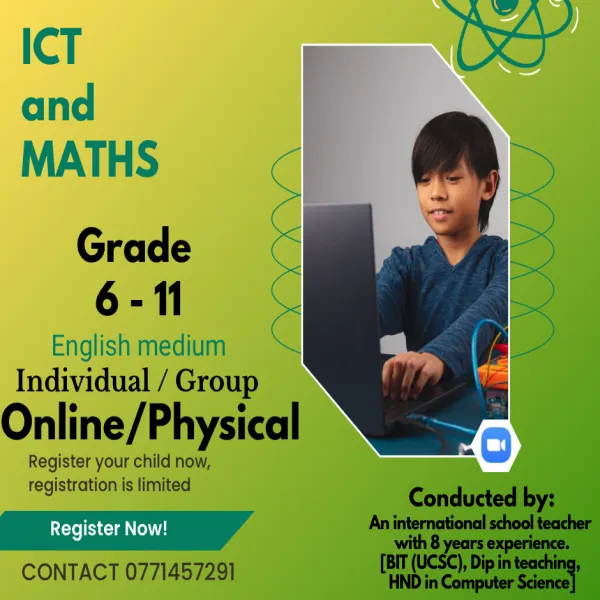 Online ICT and Maths classes