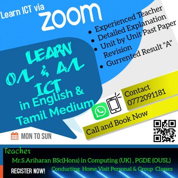ICT CLASSES IN ENGLISH AND TAMIL MEDIUM