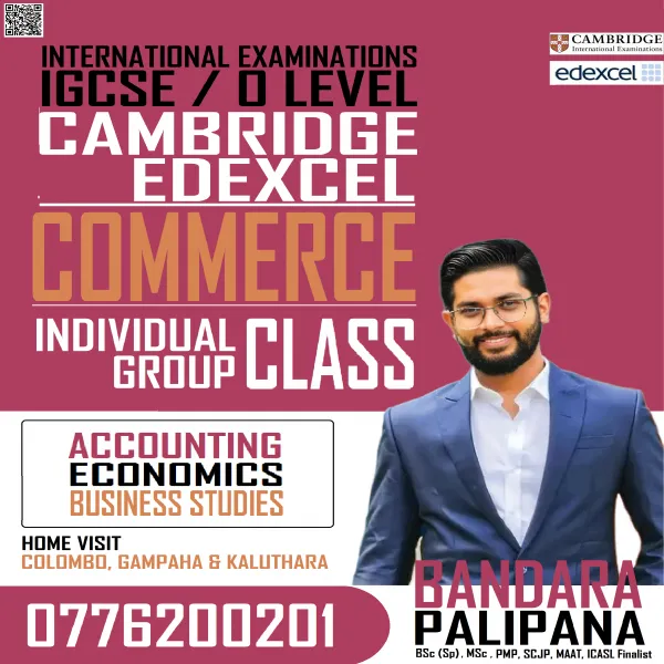 London A/L & O/L Commerce Classes – Cambridge & Edexcel