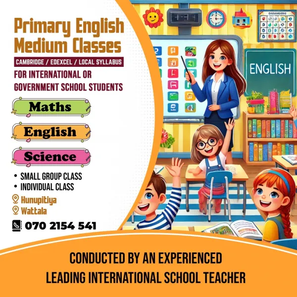 Primary English medium classes