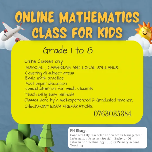 Mathematics for Grade 1 - 8