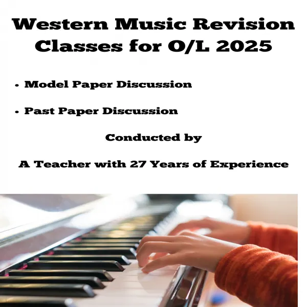 Western Music Revision Classes for O/L 2025