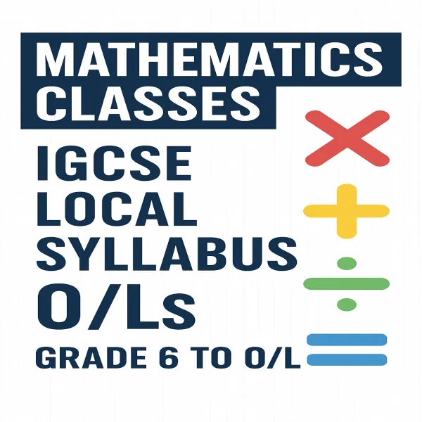 Mathematics Classes – IGCSE Grade 6 to O/L