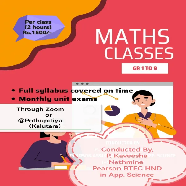 Mathematics classes (Sin & Eng medium) 6-11