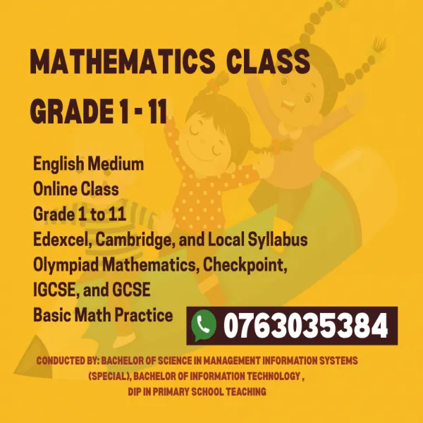 Mathematics for Grade 1 to 11 for Grade 1 to 11