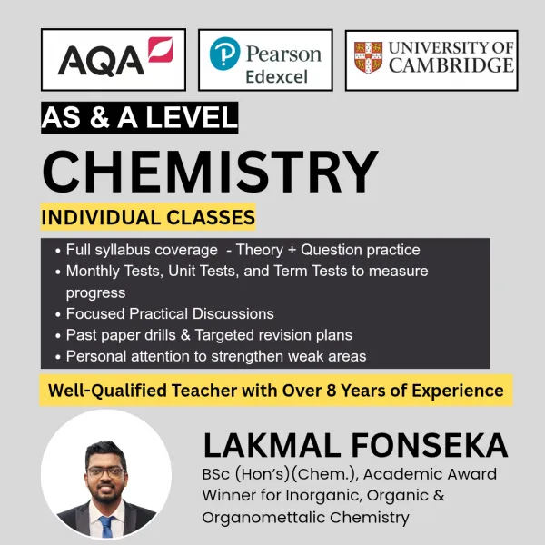 Chemistry - Edexcel | Cambridge | AQA - OL & AL