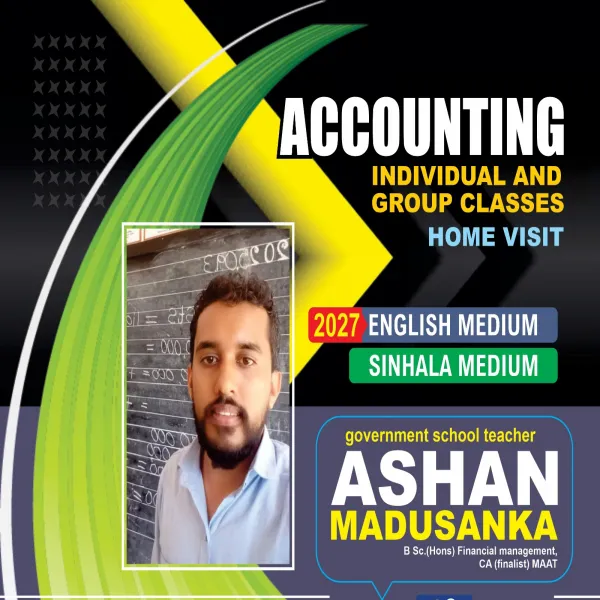Accounting English and Sihala medium