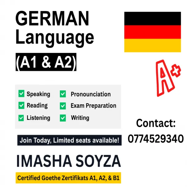 German Language (A1 & A2 Levels) – Exam Preparation Classes