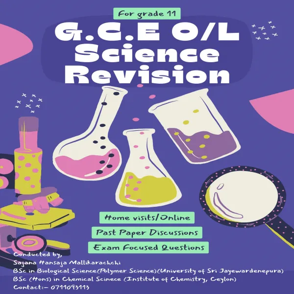 Science Classes For Grade 11 for G.C.E. O/L (Local) in Colombo