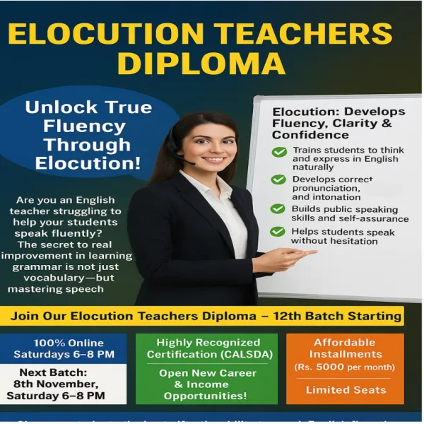 Elocution Teacher Training Diploma